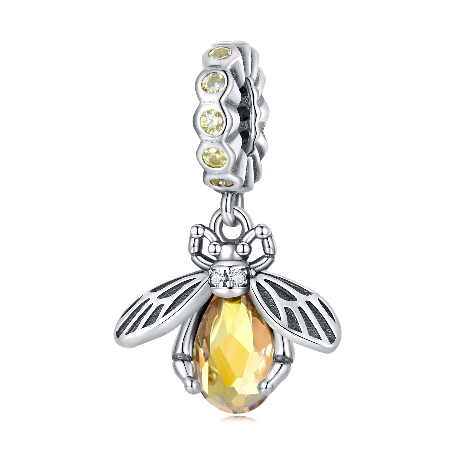 pandora style delicate bee dangle charm scc2293