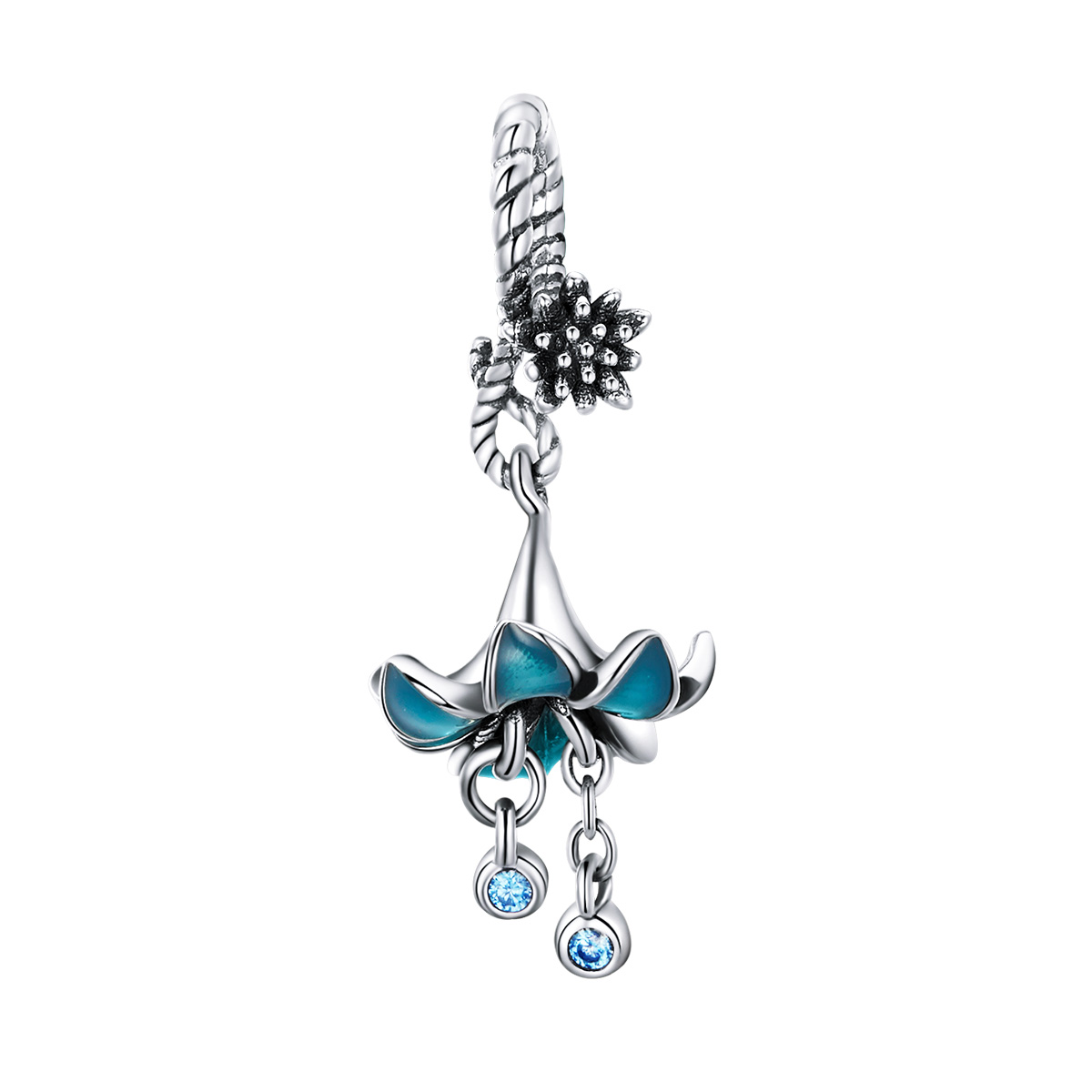 pandora style dream orchid dangle charm bsc034