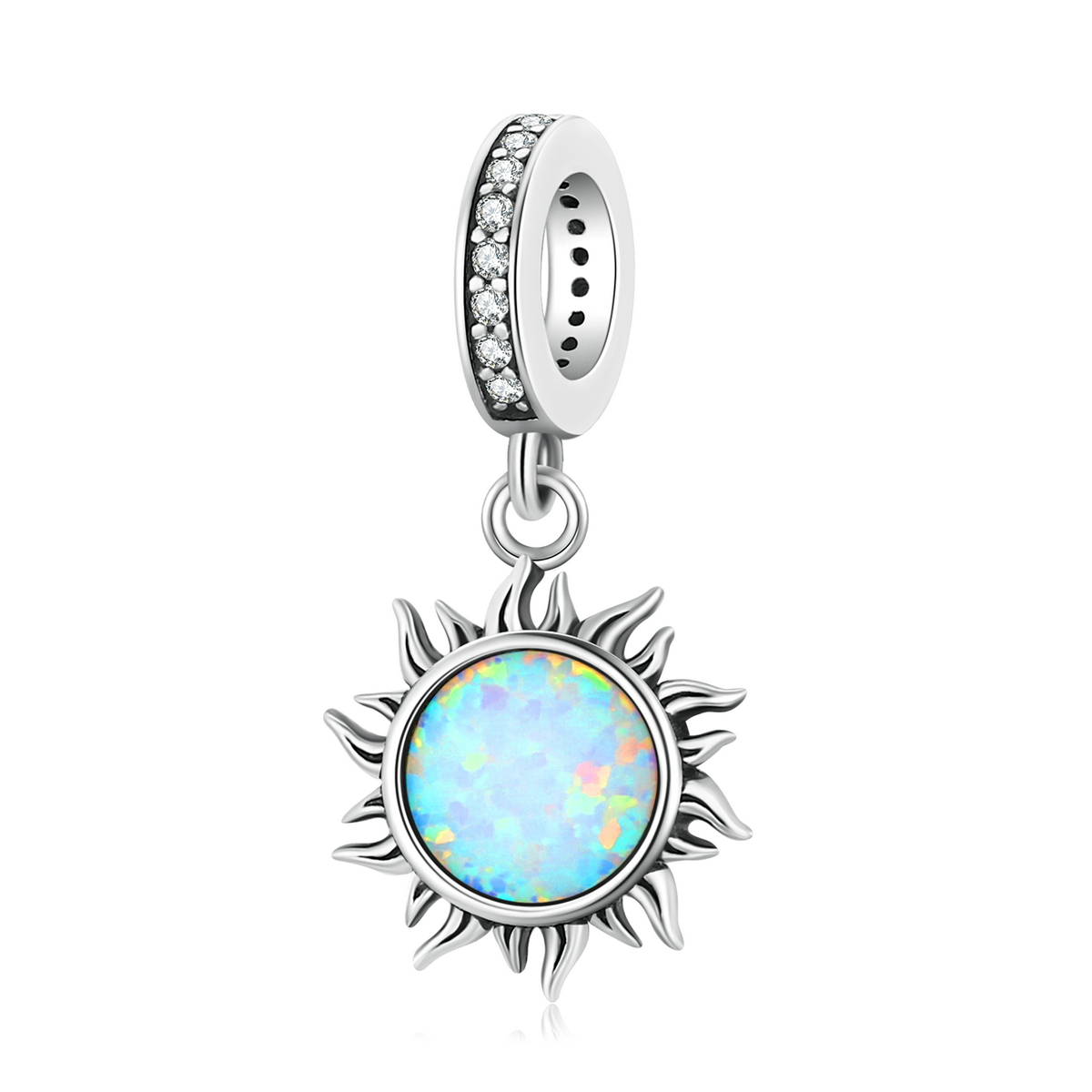 pandora style opal little sun dangle charm scc2005