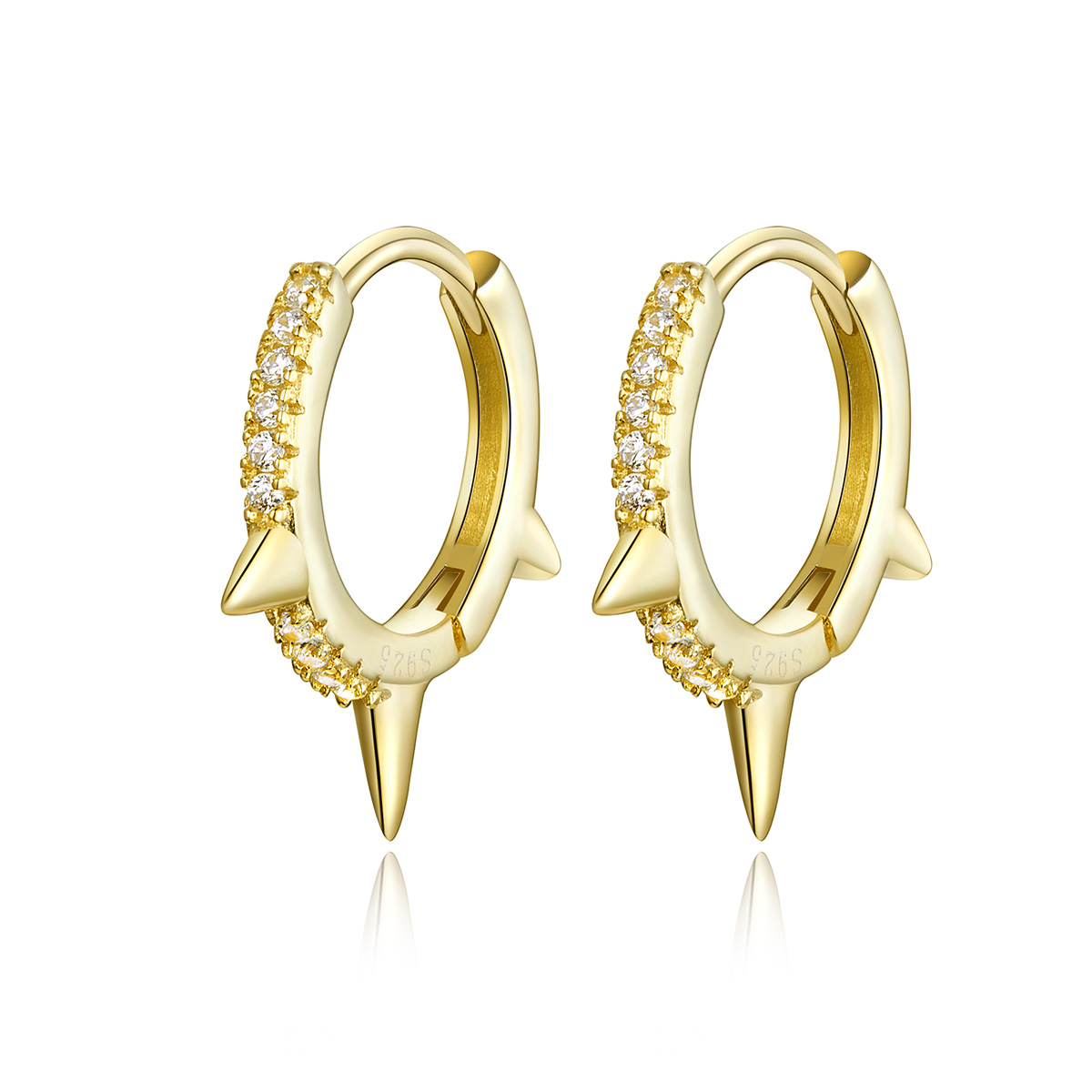 pandora style irregular geometry hoop earrings bse168