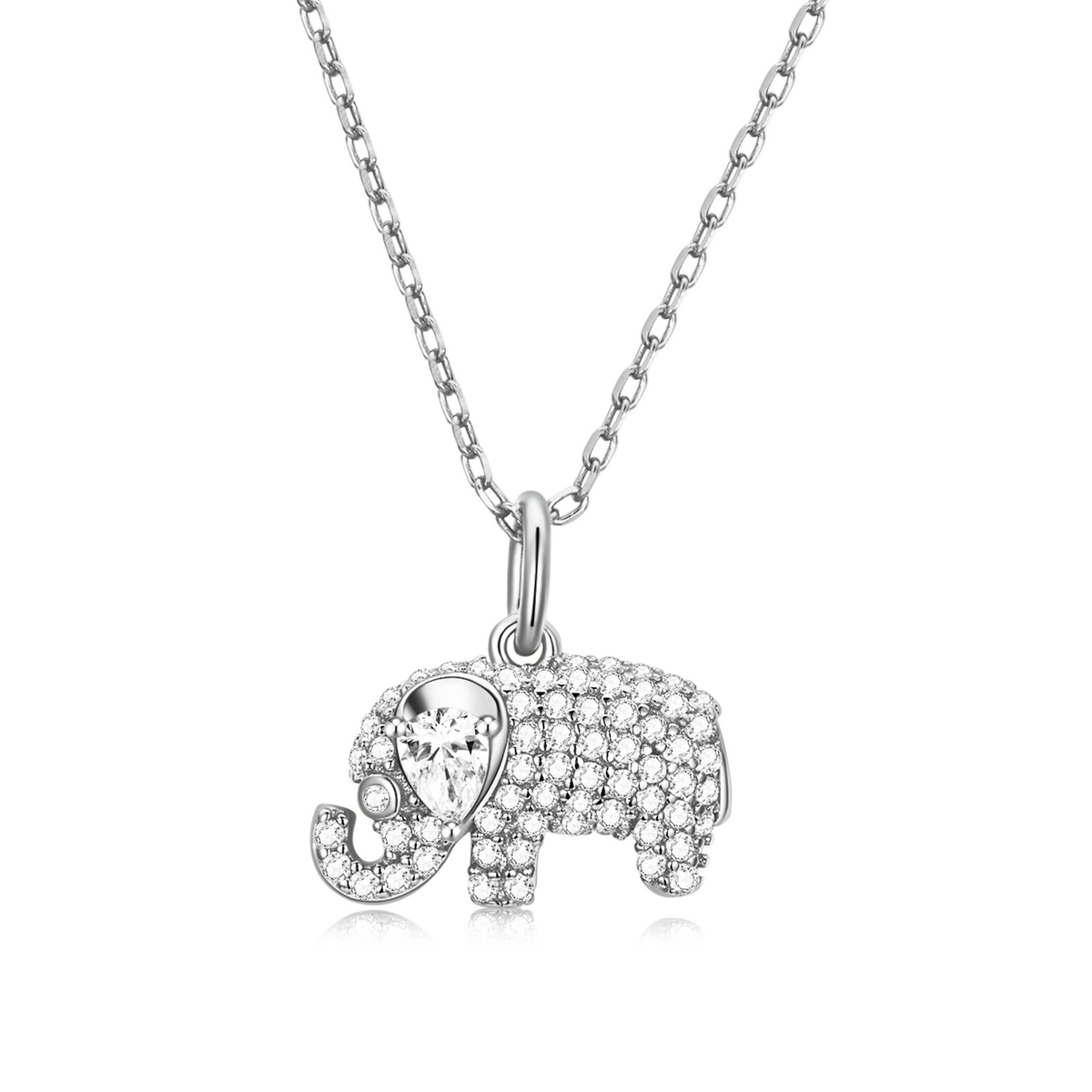 pandora style exquisite elephant necklace bsn239 a