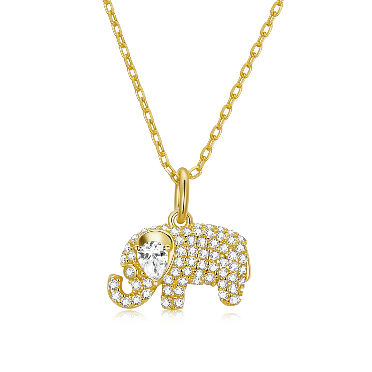 pandora style exquisite elephant necklace bsn239 b