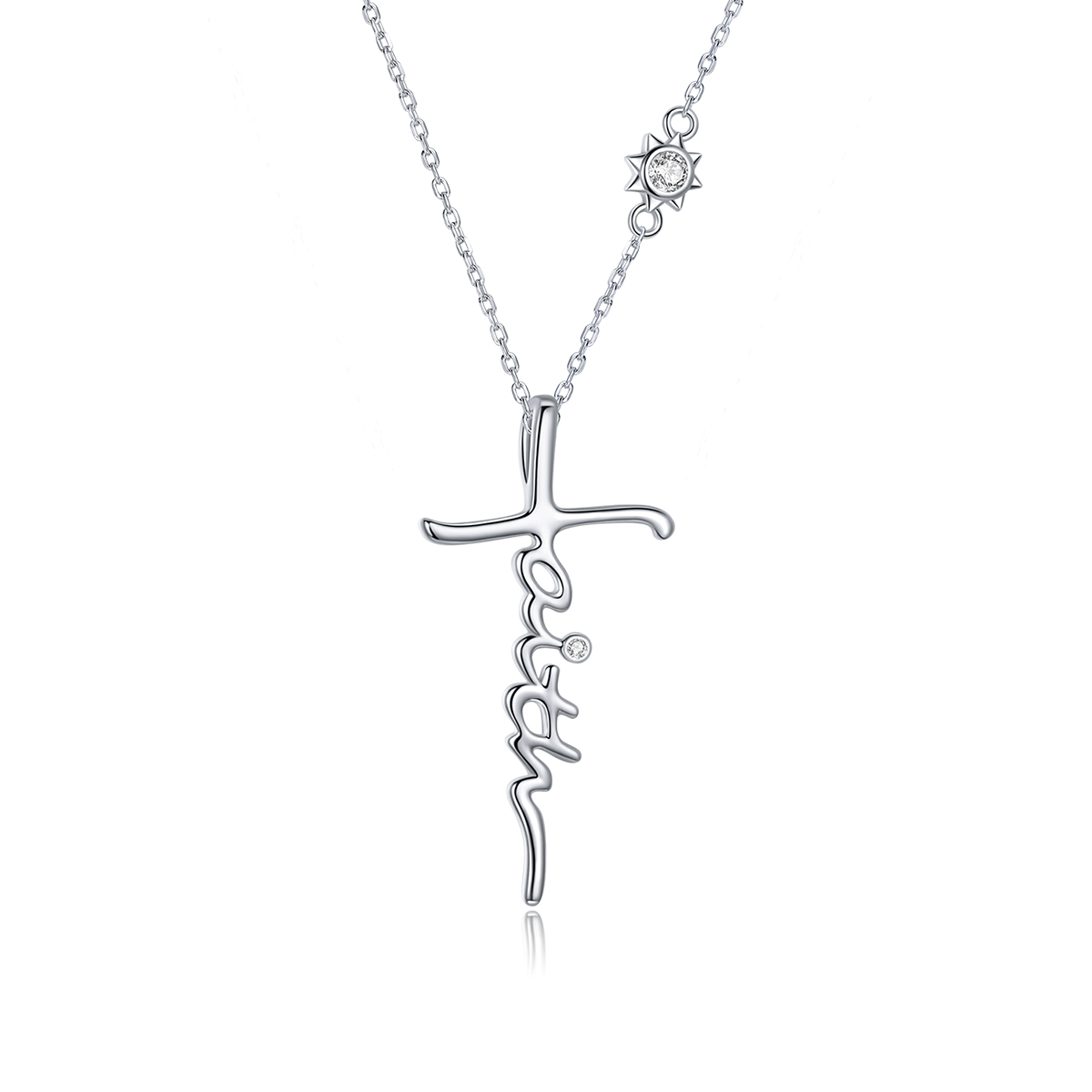 pandora style faith of the cross necklace bsn231