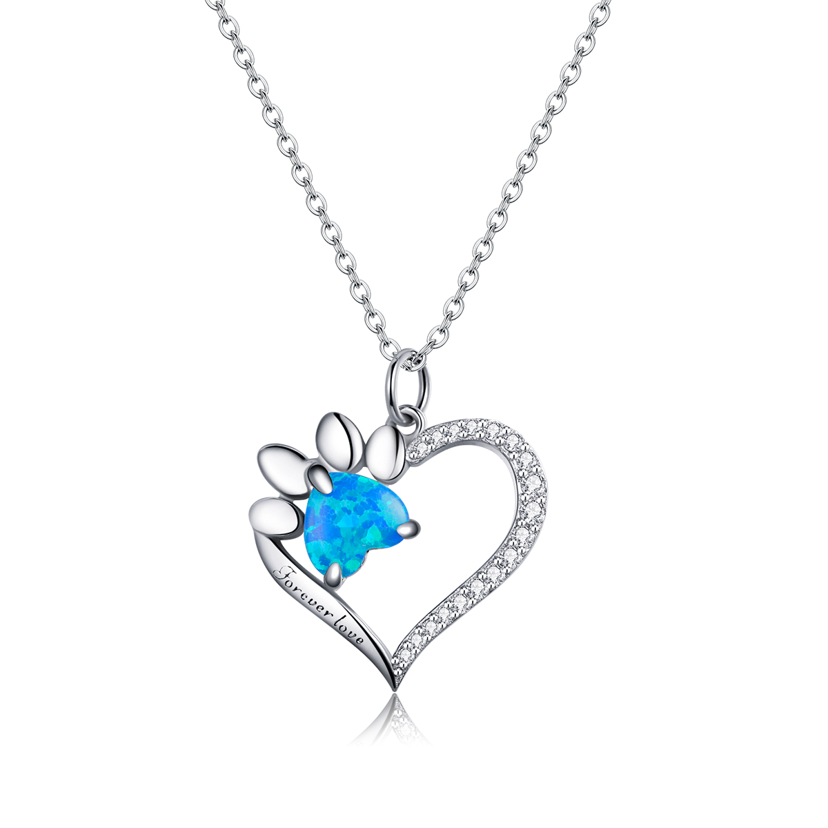 pandora style heart marks necklace bsn225