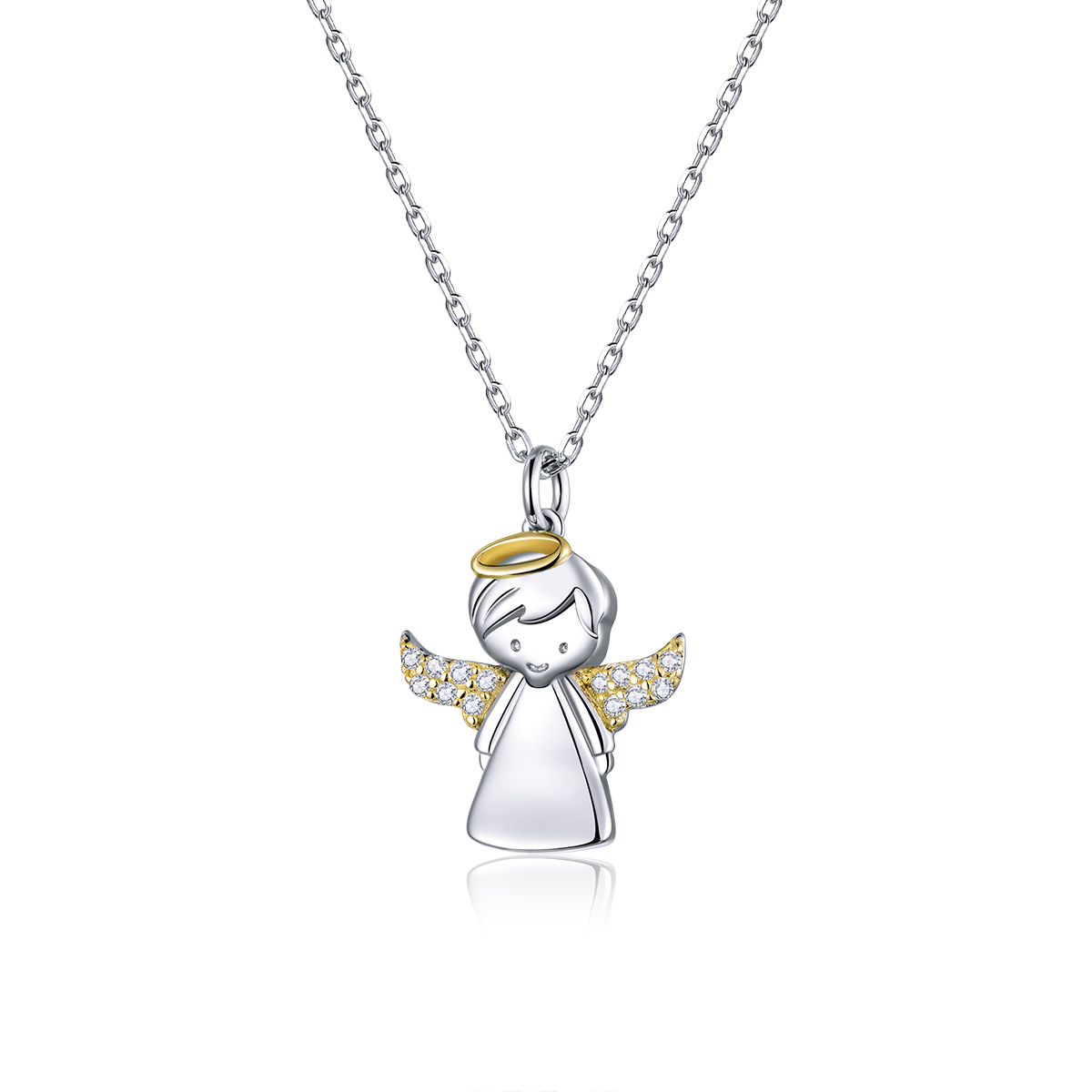 pandora style little angel necklace bsn186