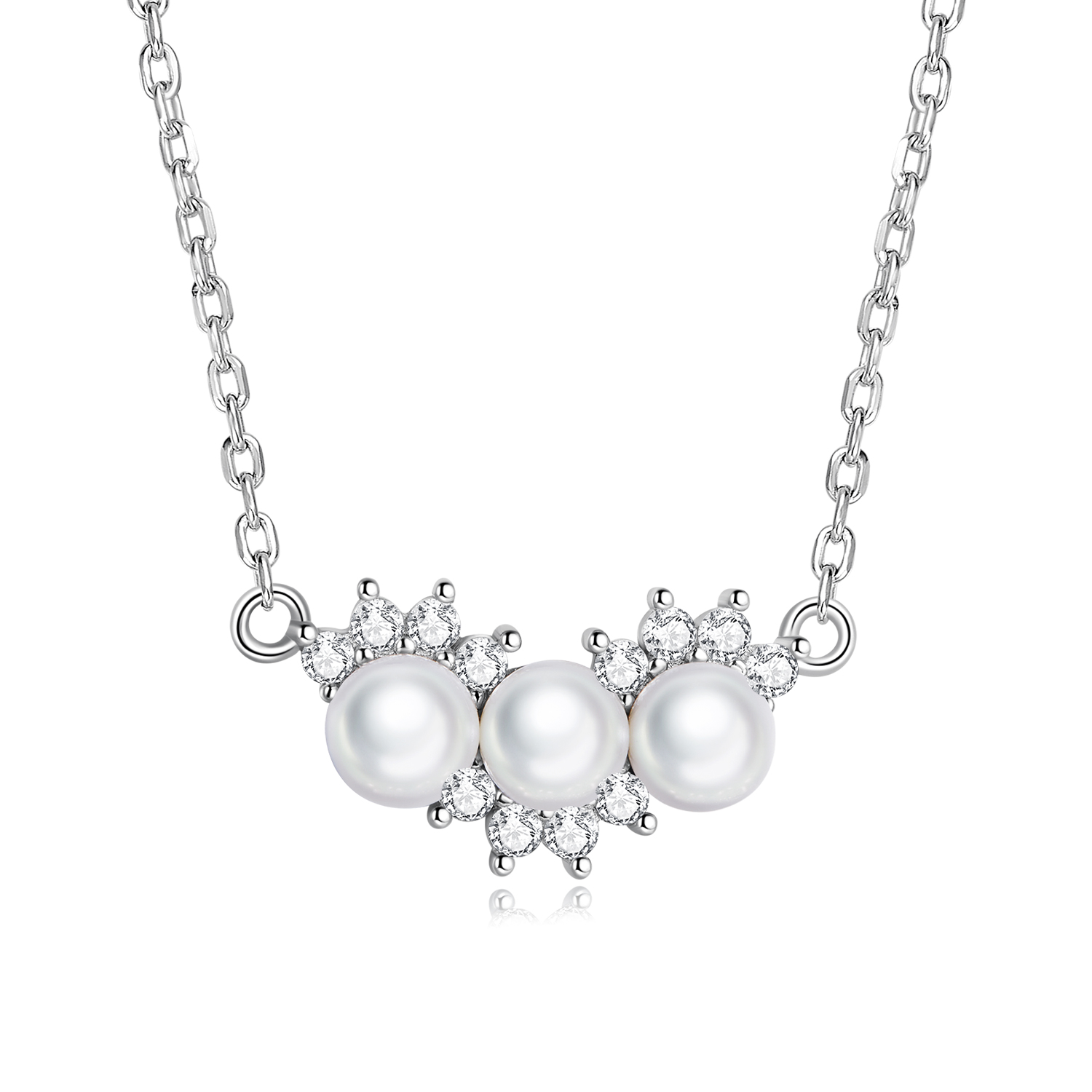 pandora style shell beads necklace bsn269