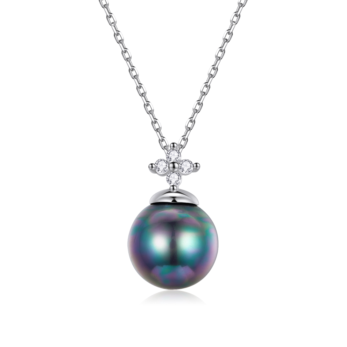 pandora style shiny beads necklace bsn226