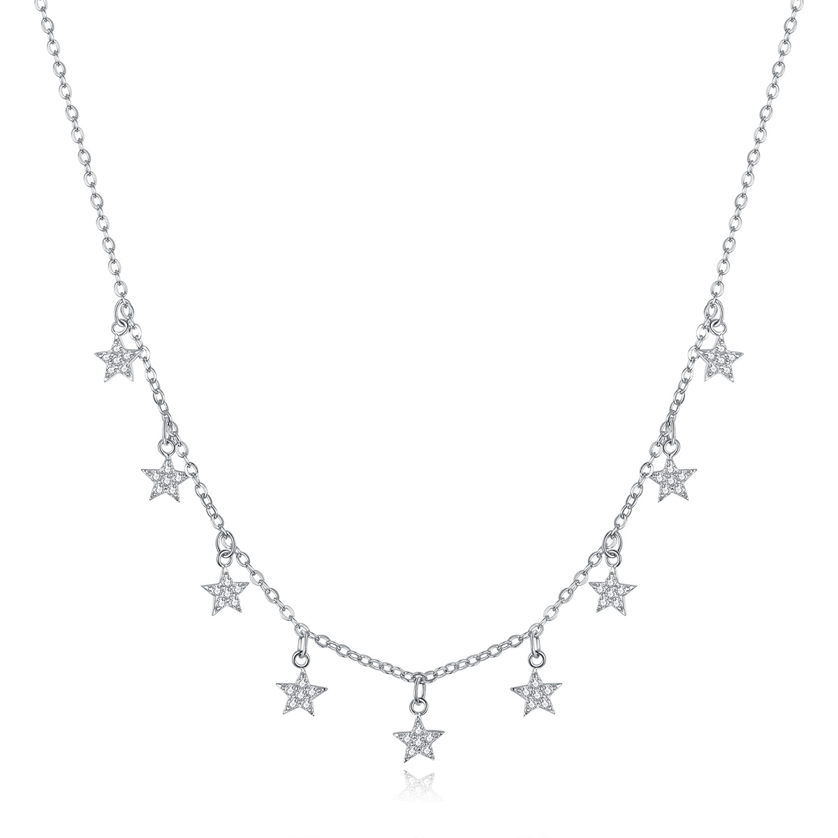 pandora style star necklace bsn116