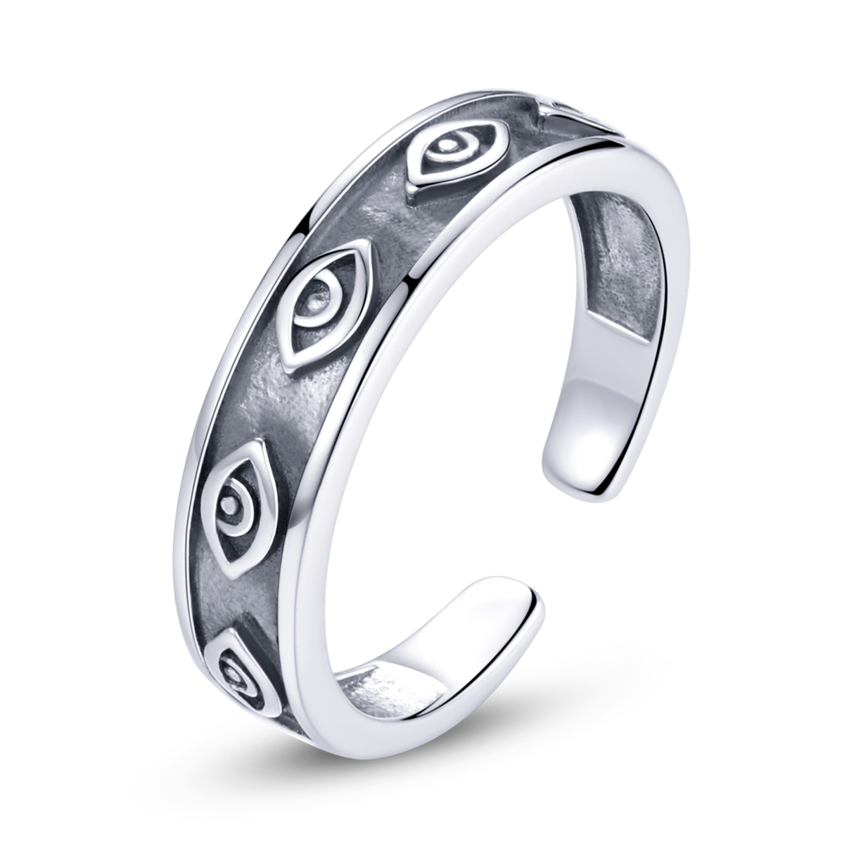 pandora style guardian ring open ring bsr193