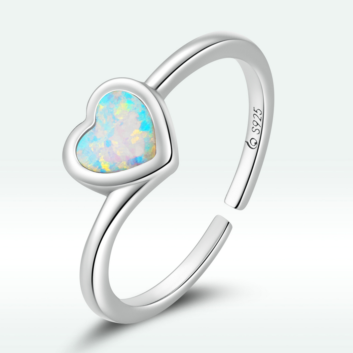 pandora style opal love open ring bsr234