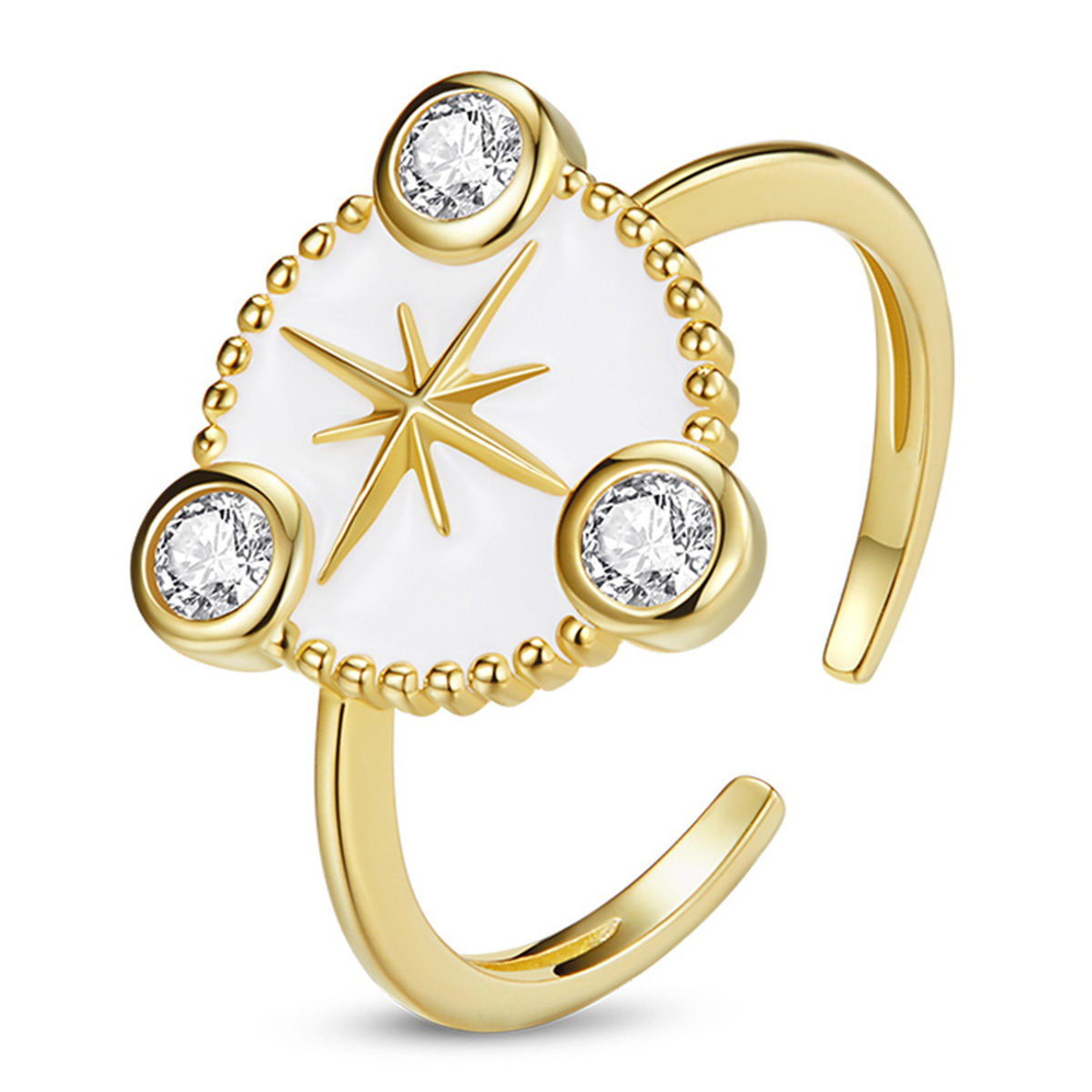 pandora style personality star open ring scr733
