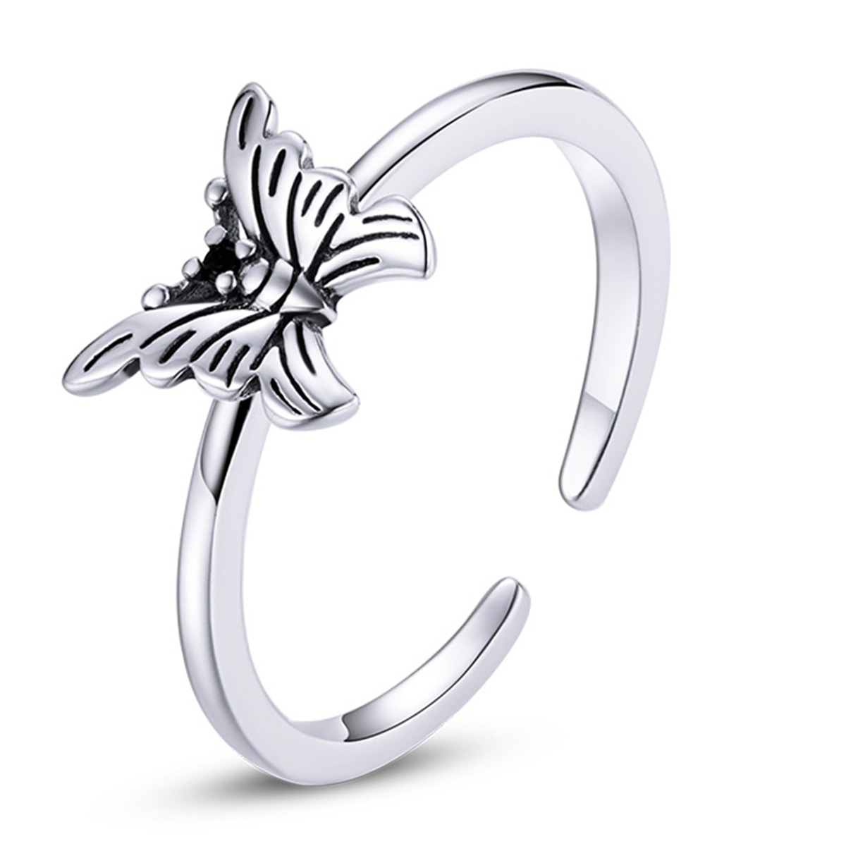 pandora style swallowtail butterfly open ring bsr195