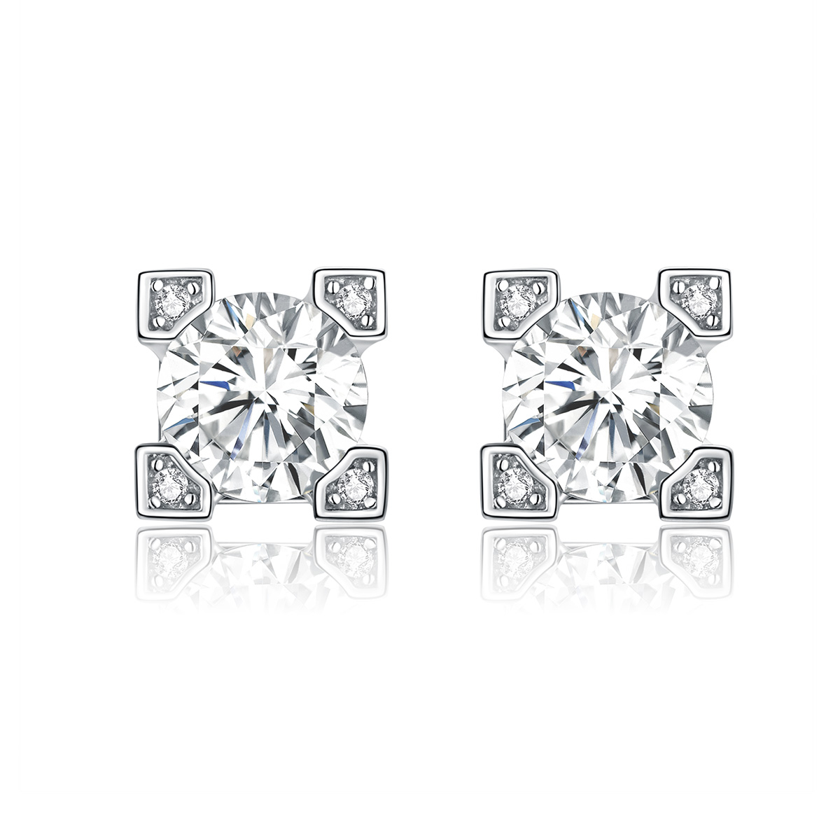pandora style bright time stud earrings bse192