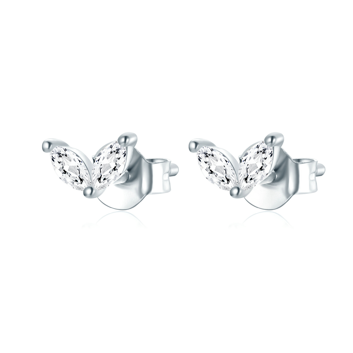 pandora style delicate butterfly stud earrings sce1240 a