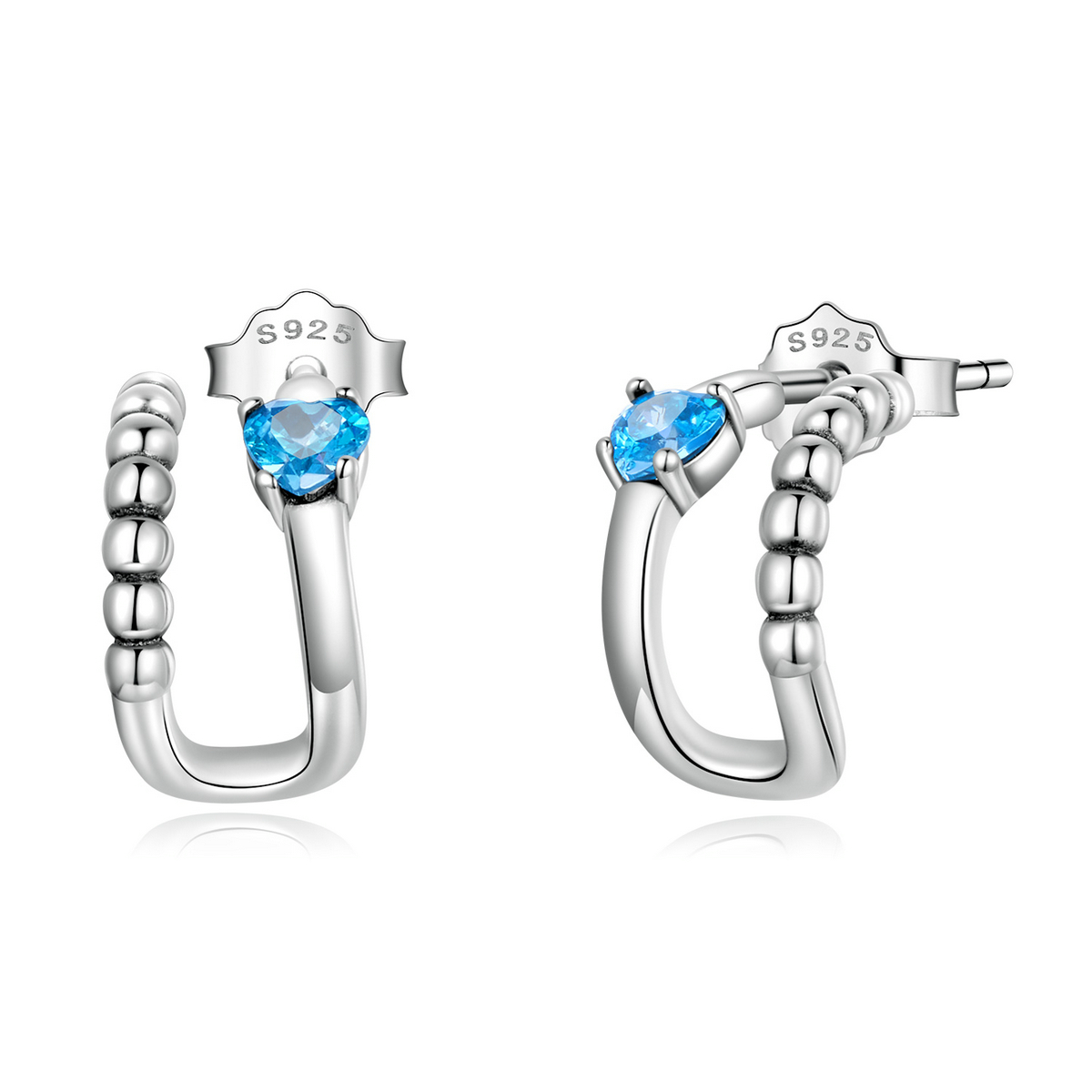 pandora style exquisite double layer stud earrings sce1331