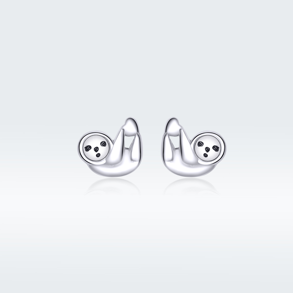 pandora style little sloth stud earrings bse303