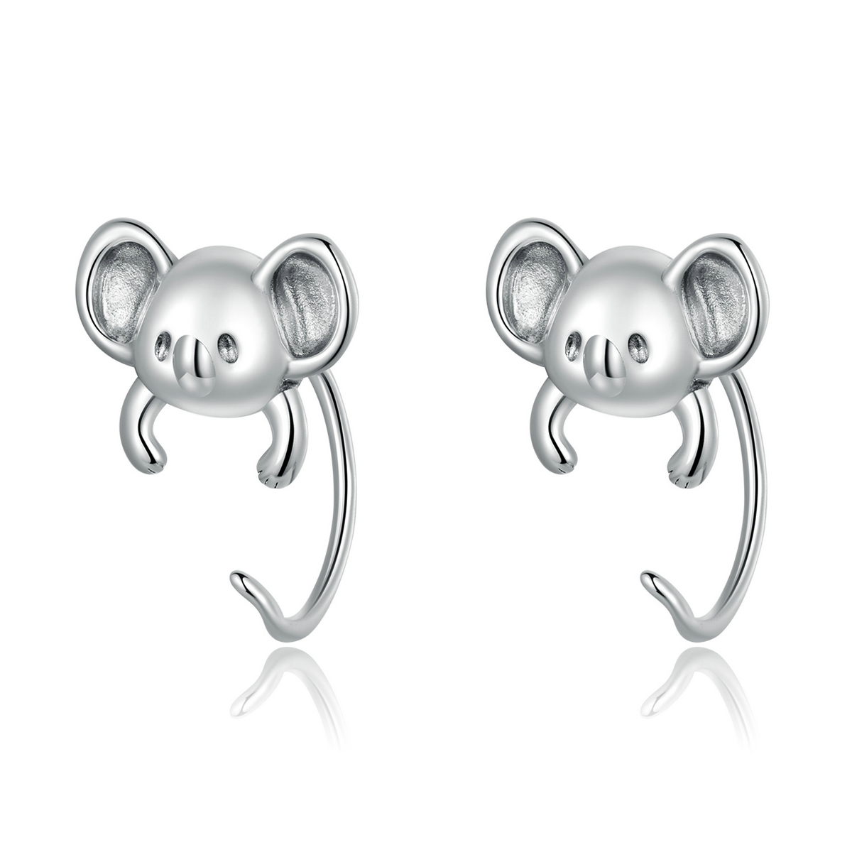 pandora style mini koala stud earrings bse566