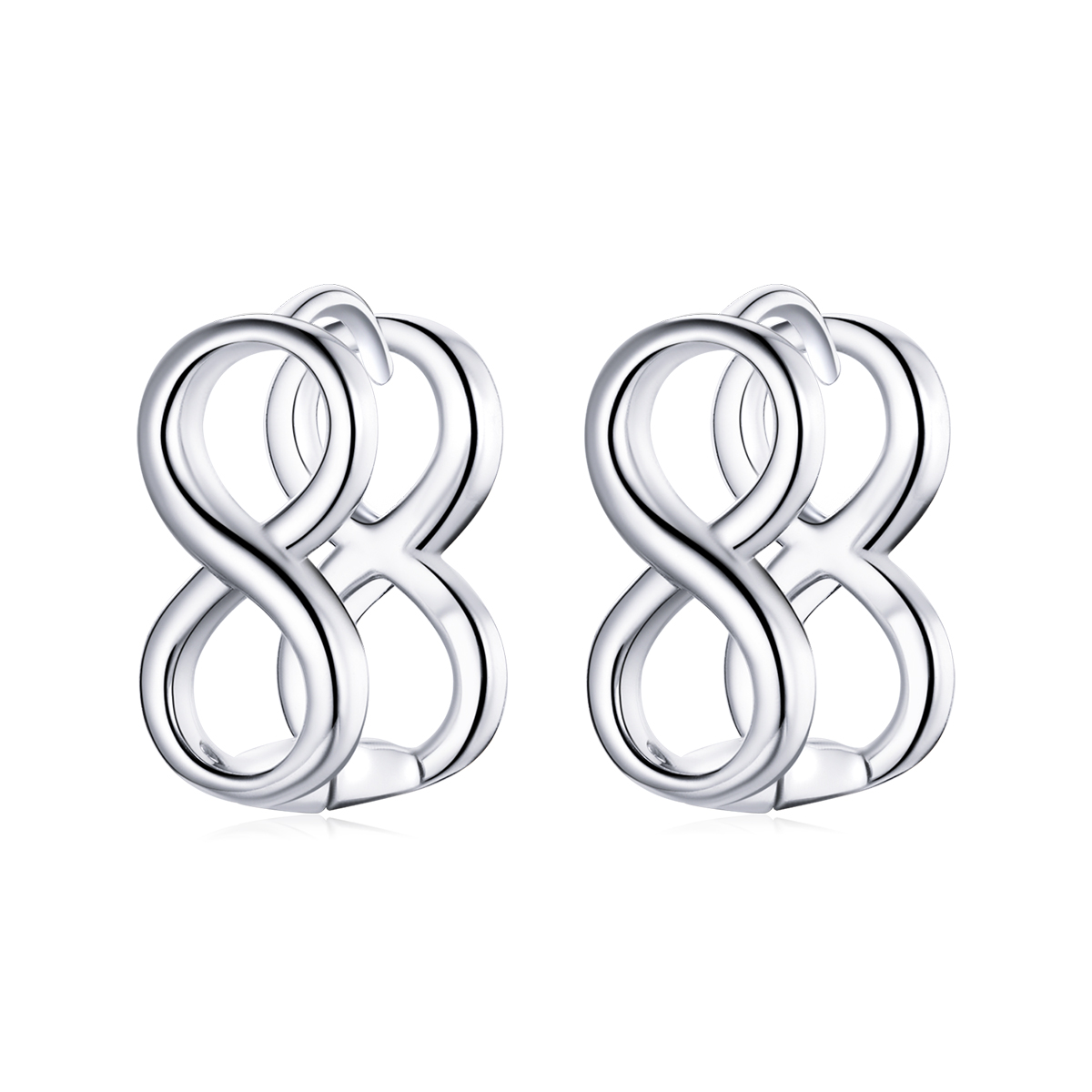 pandora style minimalism infinity stud earrings bse503