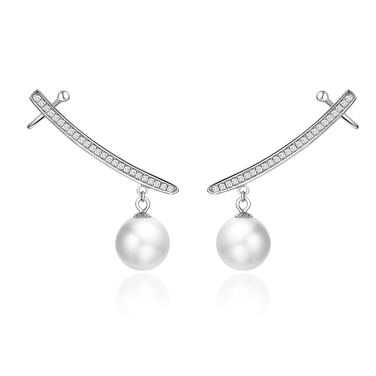 pandora style pearl stud earrings bse299