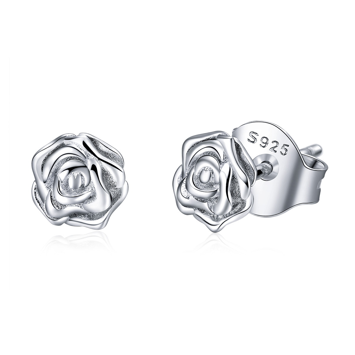 pandora style rose story stud earrings bse012