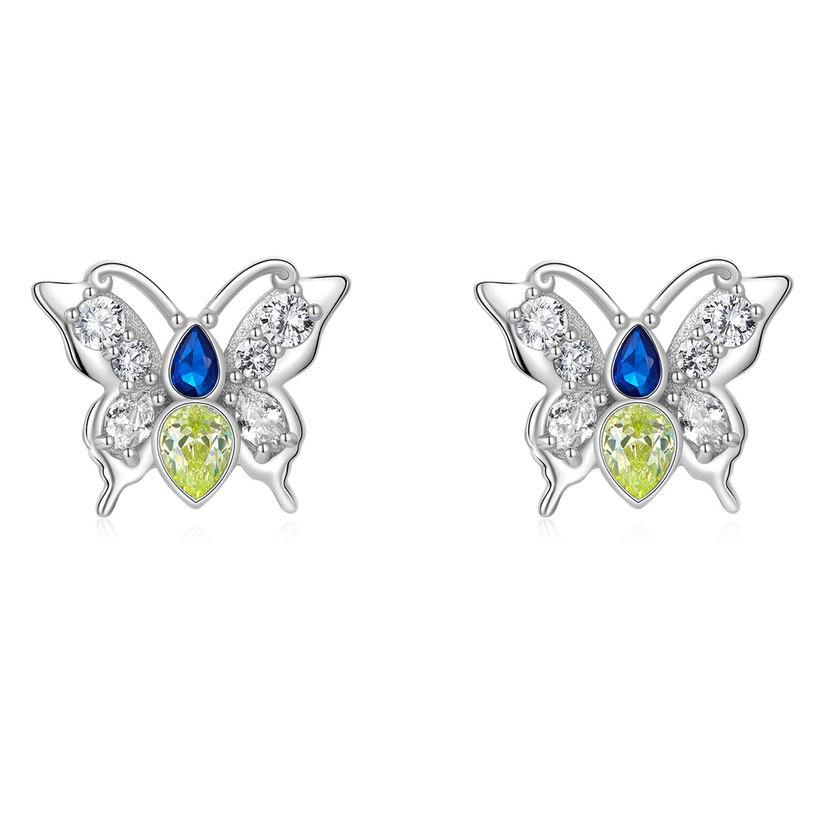 pandora style shine butterfly stud earrings bse564