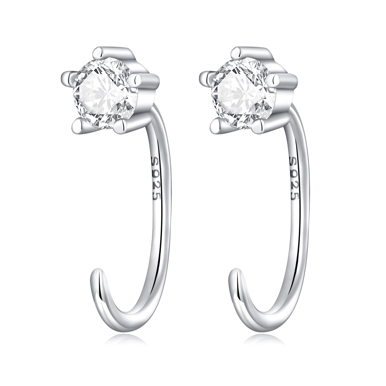 pandora style simple and shining stud earrings sce1422