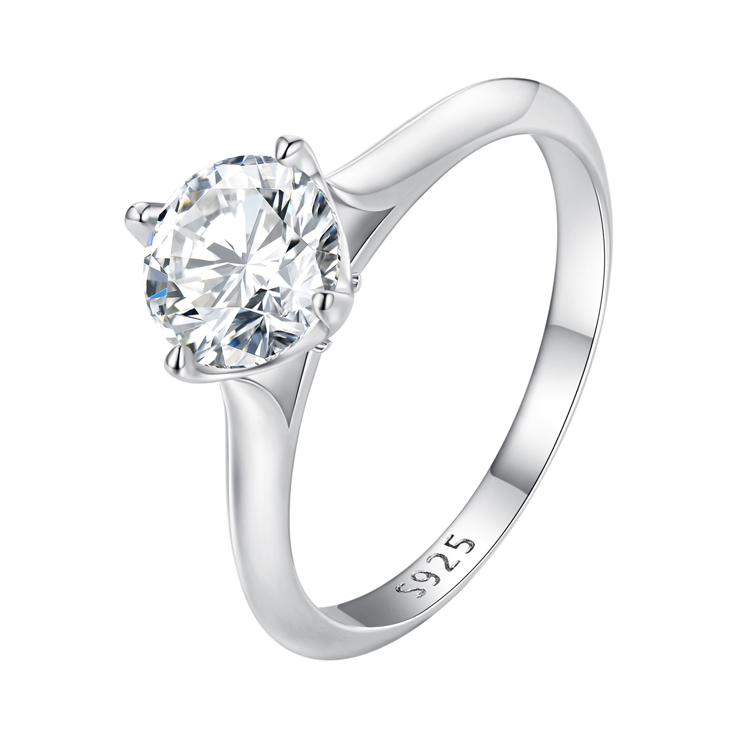 pandora style engagement ring with a stunning 1 carat moissanite msr033