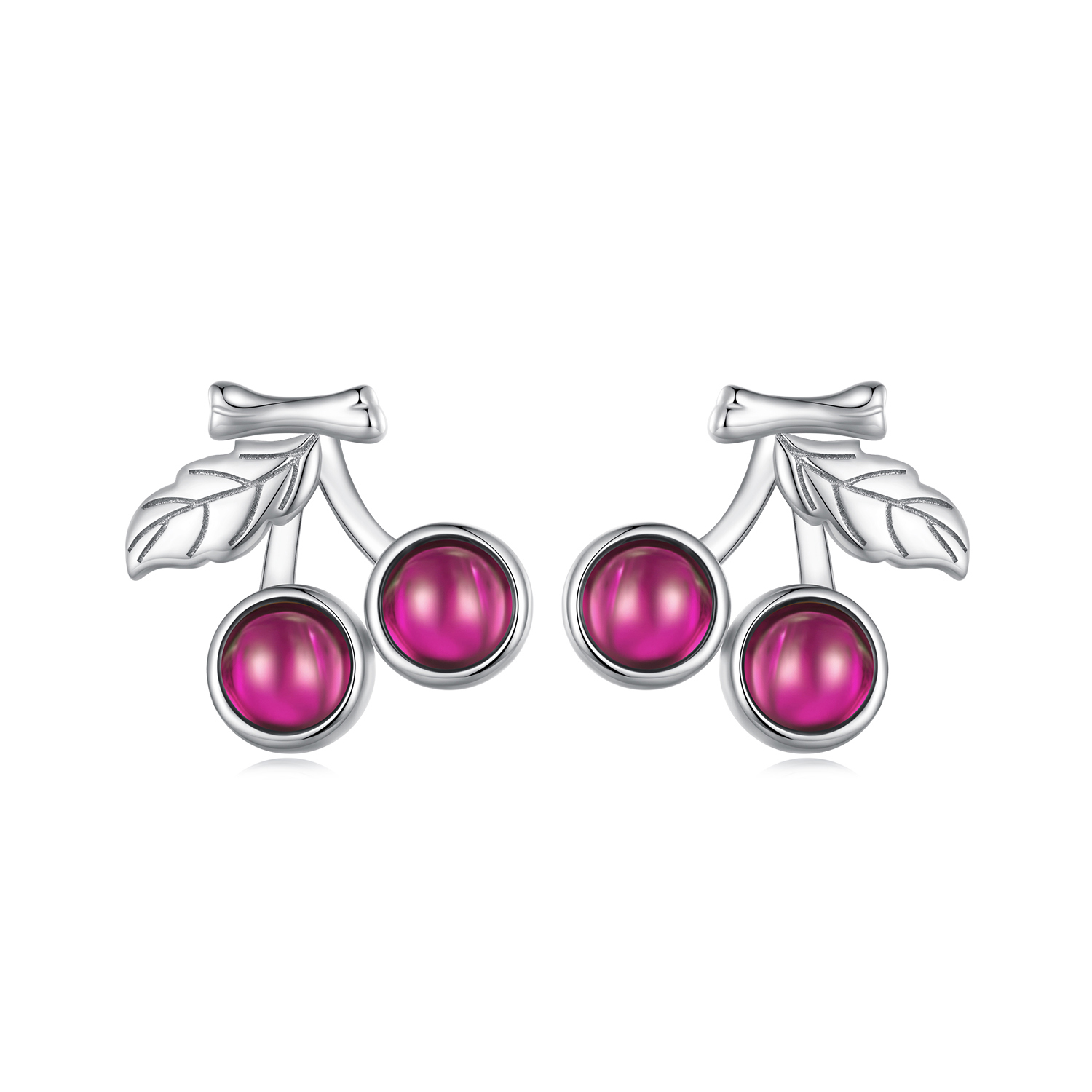 pandora style cherry stud earrings sce1604