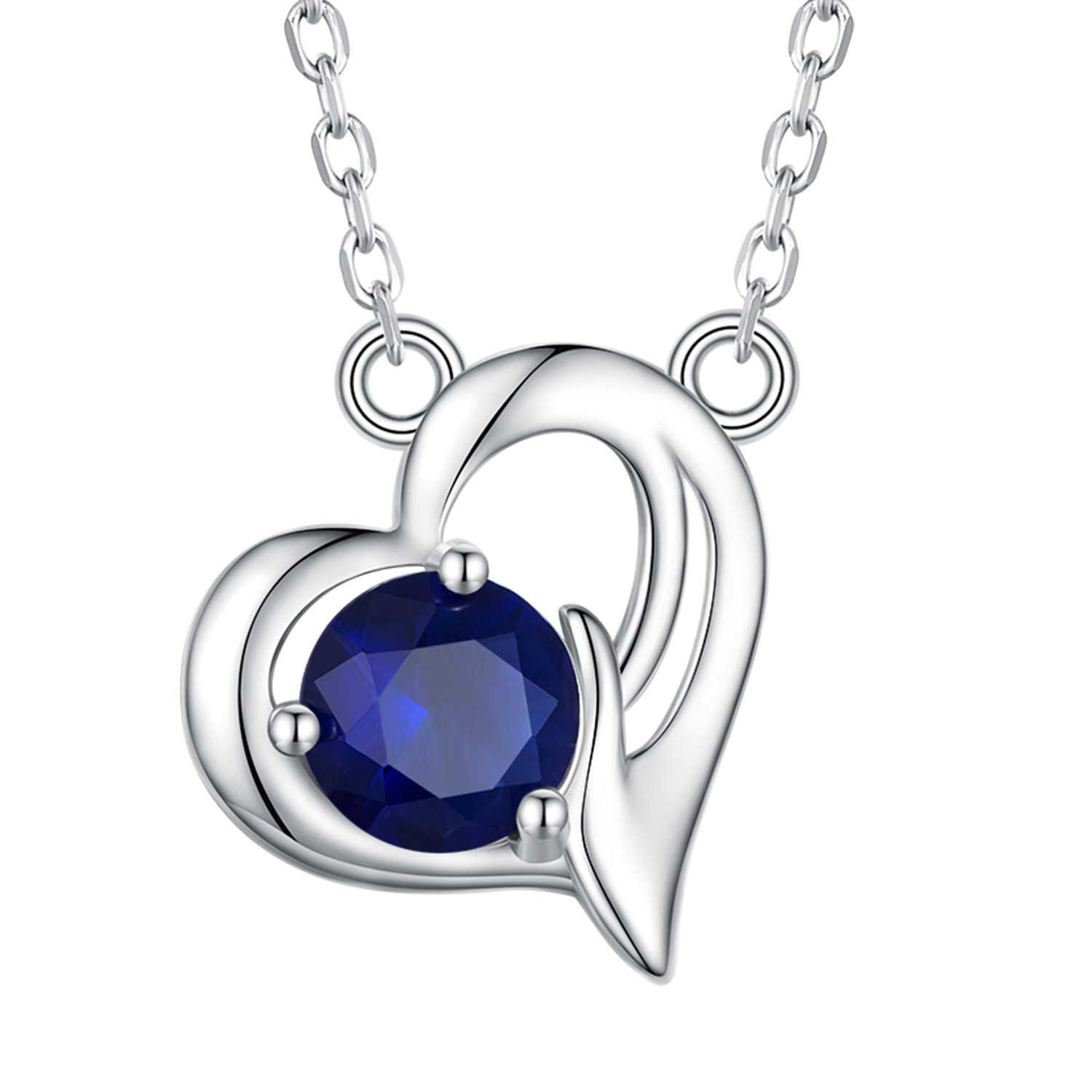 pandora style asymmetrical heart necklace scn487