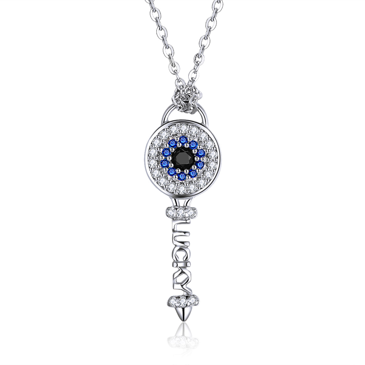 pandora style key necklace bsn013