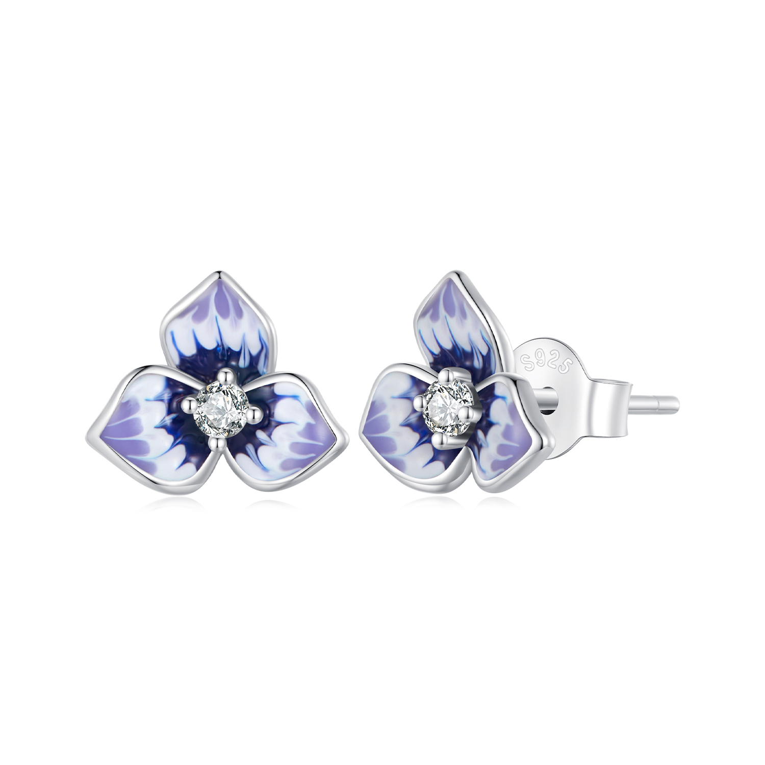 pandora style pansy earrings bse860