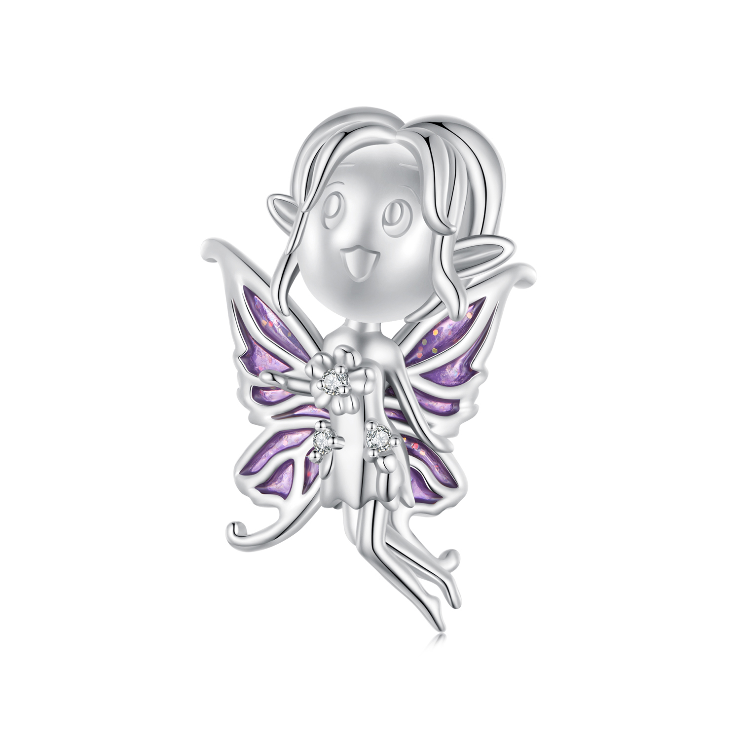 pandora style butterfly elf charm scc2544