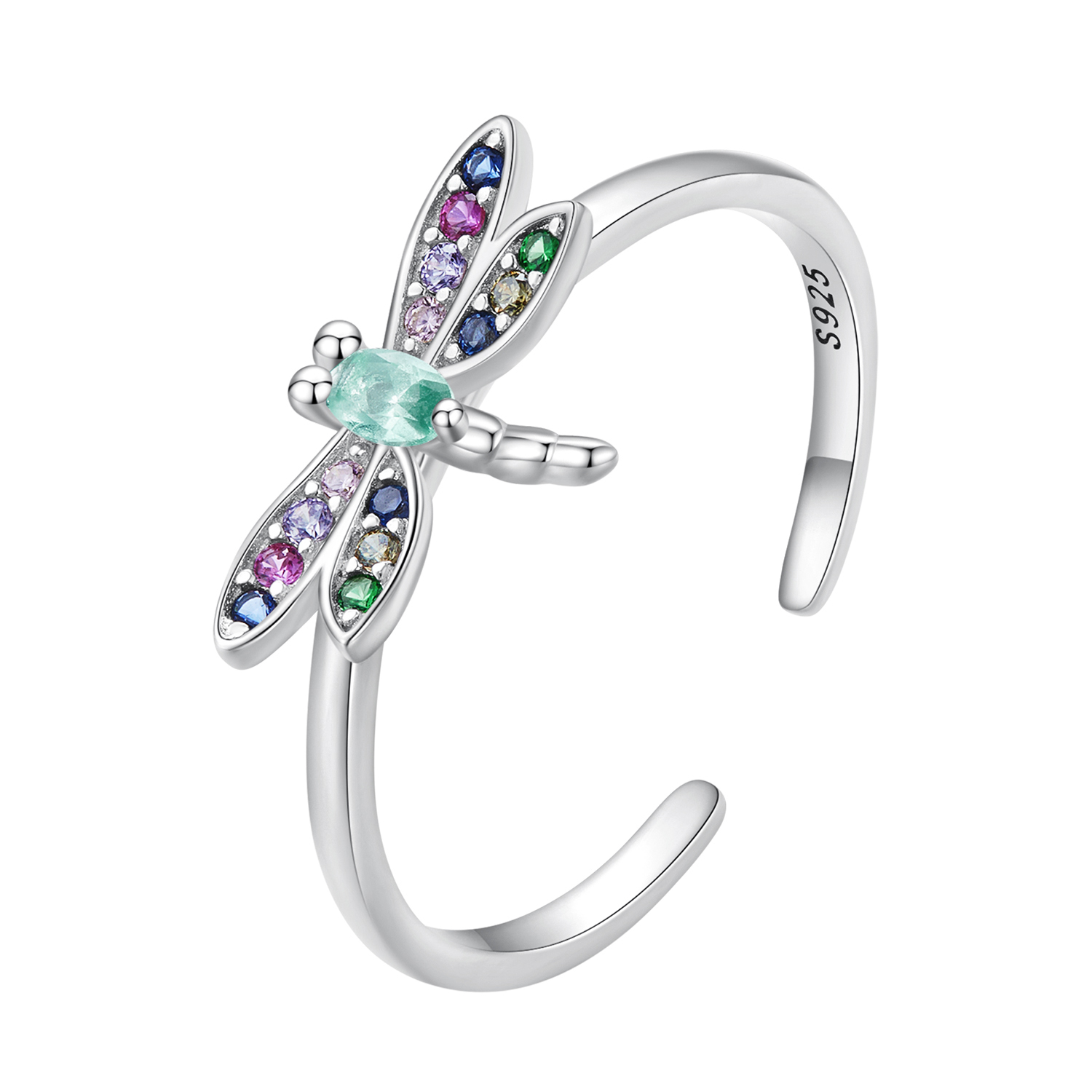 pandora style dragonfly ring bsr384