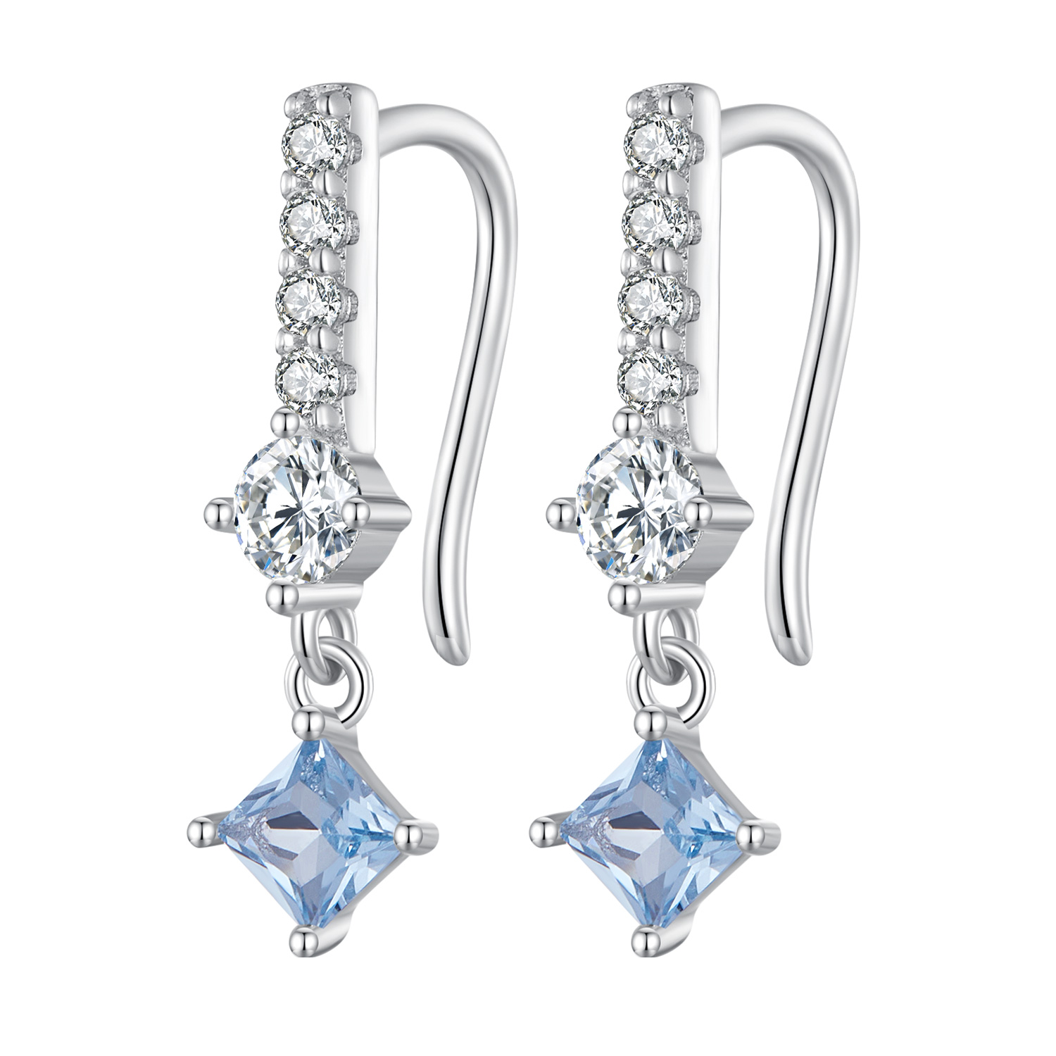 pandora style exquisite stone set dangle earrings sce1586