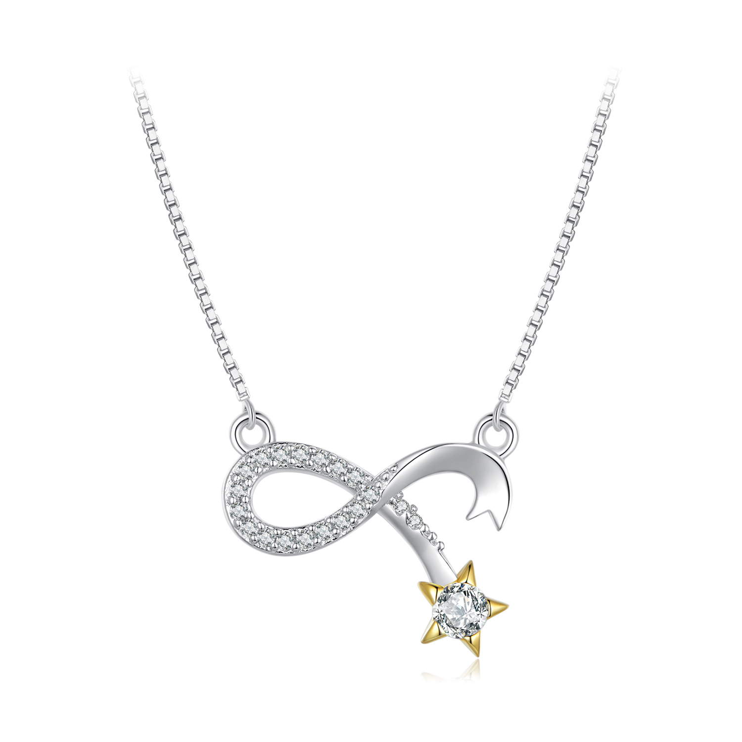 pandora style infinity symbol necklace bsn351