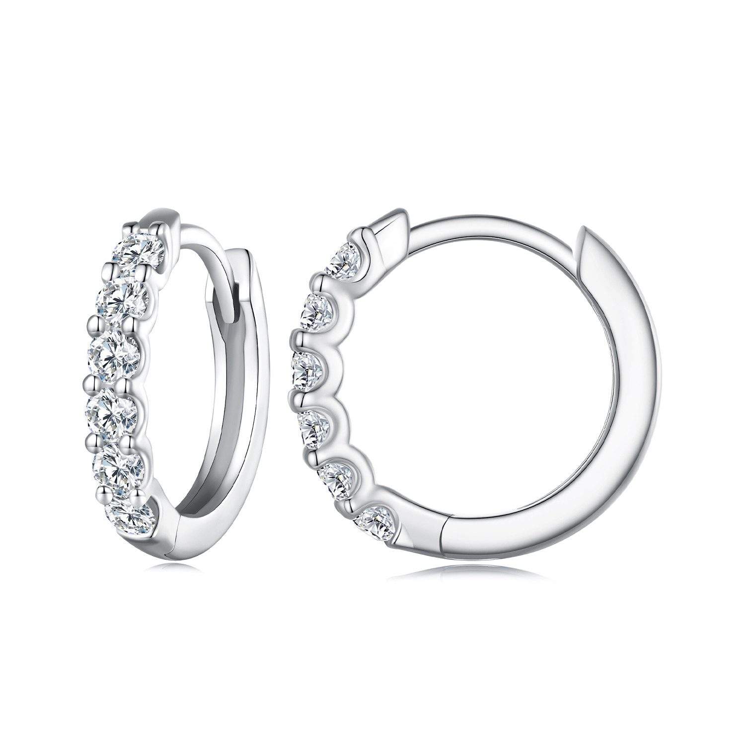 pandora style moissanite hoop earrings mse029