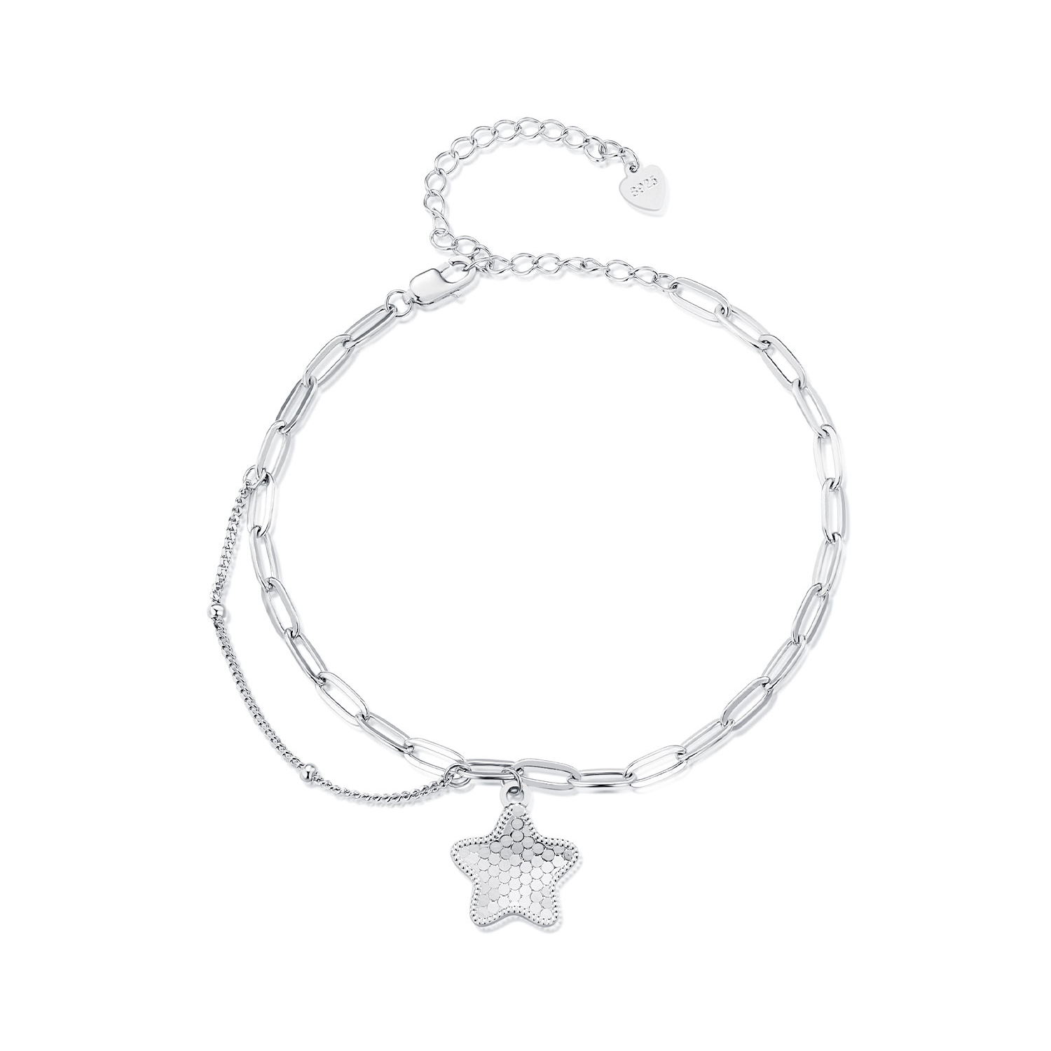pandora style shining star chain bracelet bsb137