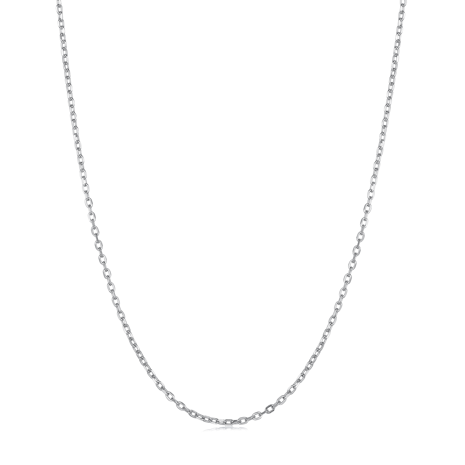 pandora style simple silver necklace sca018
