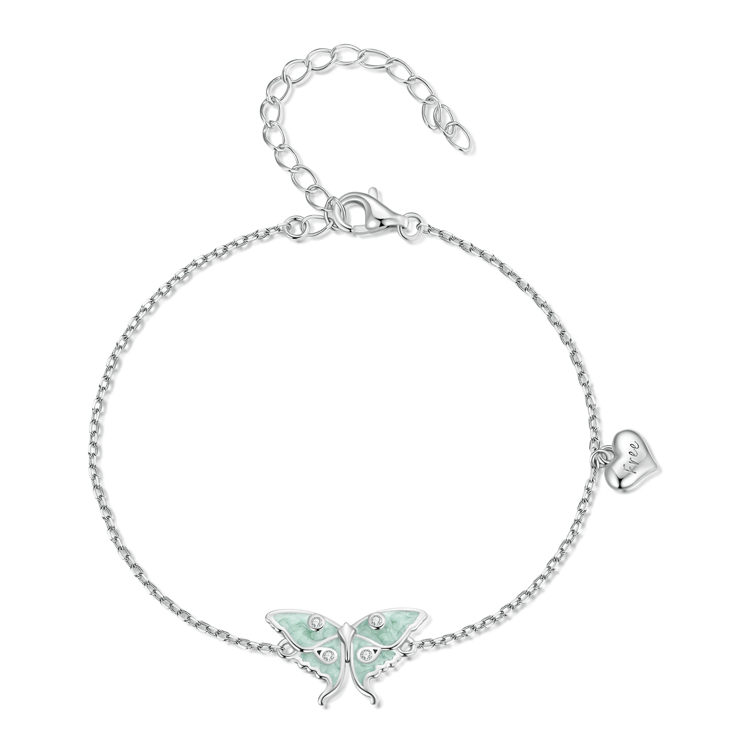 pandora style wizard of oz butterfly chain bracelet bsb118
