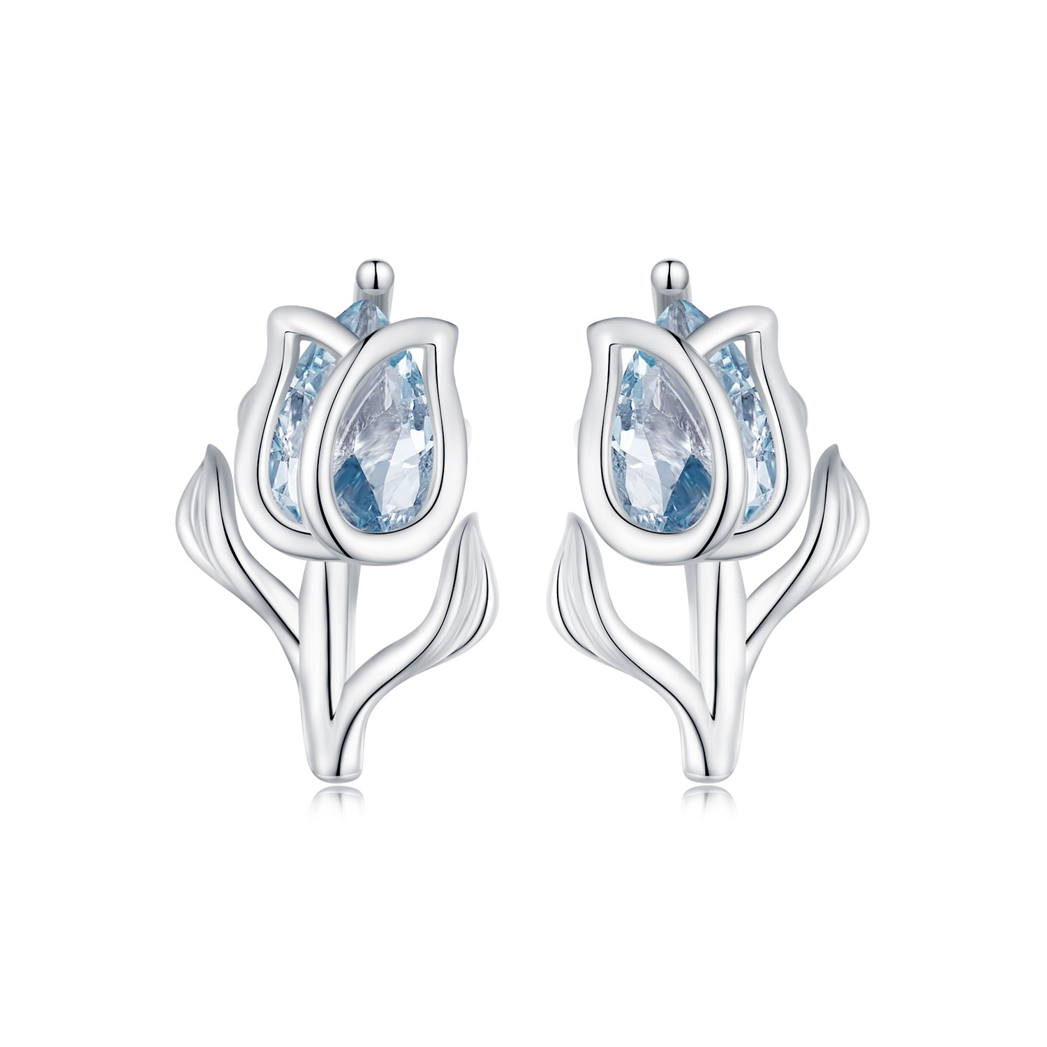 pandora style tulip stud earrings bse873